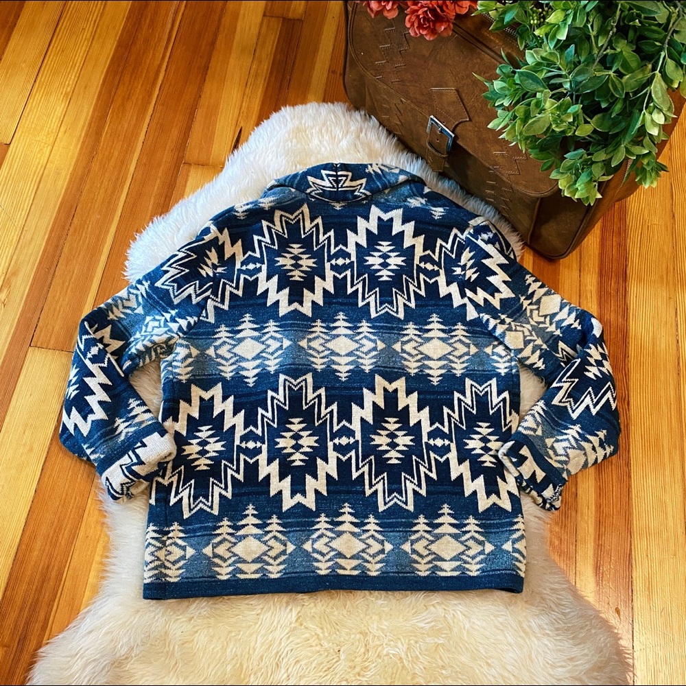 Lucky Brand western print 100% cotton cardigan - Picture 4 of 4